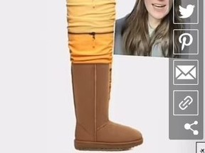 A new boot from Ugg looks like "candy corn" or a "urine chart," some are saying on social media.