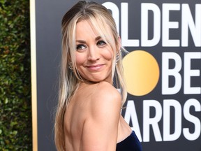 Kaley Cuoco arrives for the 76th annual Golden Globe Awards on Jan. 6, 2019, at the Beverly Hilton hotel in Beverly Hills, Calif.