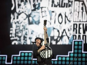 Billie Joe Armstrong performs with Green Day at the 2017 Global Citizen Festival in Central Park, Saturday, Sept. 23, 2017, in New York.