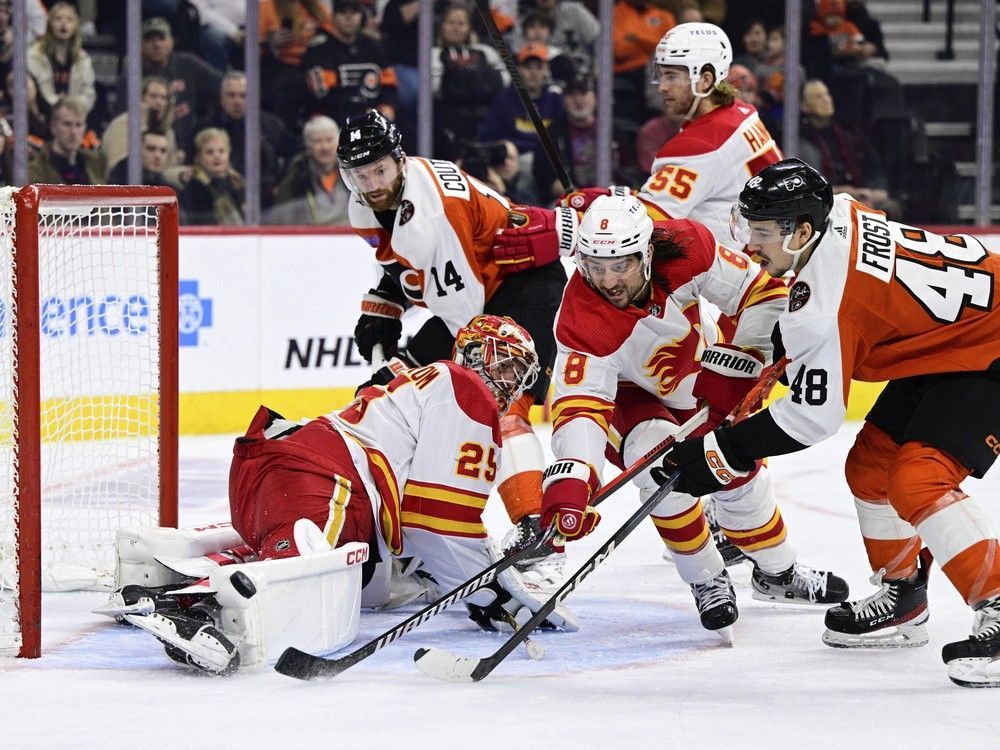 ‘We let him down’: Flames waste strong performance from Markstrom, fall ...