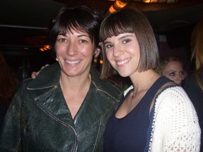 TEAM JEFF: Ghislaine Maxwell pictured with Jeffrey Epstein's personal assistant Sarah Kellen in a court exhibit image released by the U.S. Southern District of New York.