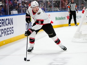 Jakob Chychrun would be an attractive trade option for many teams because he has seven goals and 26 points in 38 games with Ottawa this season, writes Bruce Garrioch.