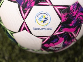 Canadian Soccer Business is taking legal action against Mediapro, its media partner, over breach of contract The CSB, whose ownership group and board includes the Canadian Premier League owners, looks after marketing and broadcast rights for both the Canadian Premier League and Canada Soccer. The Canadian Premier League logo is seen on a game ball at Tim Hortons Field in Hamilton, Tuesday, May 9, 2023.
