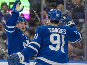 Toronto Maple Leafs' Mitch Marner and John Tavares should be back in the lineup on Thursday.