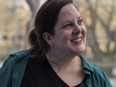 Emily Hollenbeck stands for a portrait at the American Museum of Natural History's Rose Center in New York on Jan. 12, 2024.