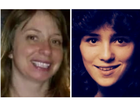 Shelley Desrochers, left, and Kathryn Bordato are shown in undated photos taken from the documentary series Never Seen Again
