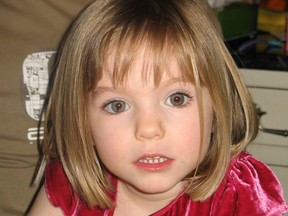 This undated handout photograph released by the Metropolitan Police in London on June 3, 2020, shows Madeleine McCann who disappeared in Praia da Luz, Portugal on May 3, 2007.
