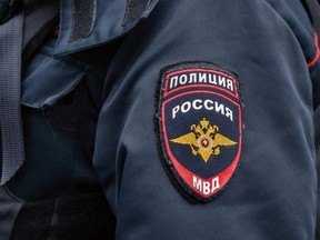 A Russian police officer.