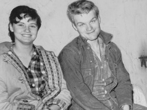 Caril Ann Fugate and Charles Starkweather. Charlie went to the chair in 1959, she wants a pardon.