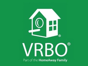 The Vrbo company logo is shown in a handout.