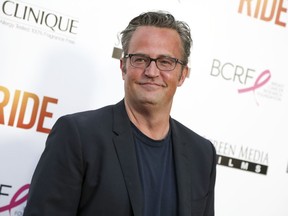Matthew Perry arrives at the premiere of "Ride" at The Arclight Hollywood Theater in Los Angeles.