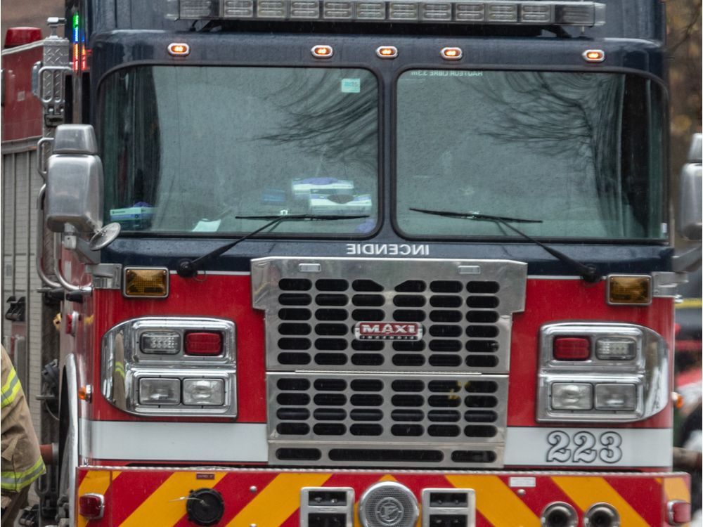 Montreal fire truck stk