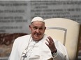 Pope Francis presides over a Mass for the episcopal ordination of Italian Archbishop Vincenzo Turturro in St. Peter's Basilica at the Vatican on March 9, 2024.