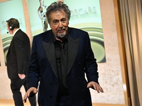 Al Pacino is seen backstage during the 96th Annual Academy Awards at Dolby Theatre on March 10, 2024.