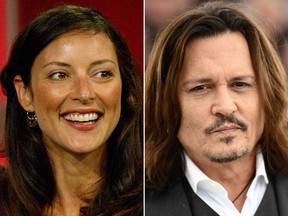 Lola Glaudini and Johnny Depp are seen in an combination file photo.
