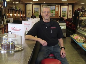 Ron Stark, co-owner of Holsten's, the Bloomfield N.J. ice cream parlor and restaurant where the final scene of "The Sopranos" TV series was filmed, sits at a counter on March 5, 2024.