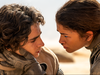 Timothee Chalamet and Zendaya in a scene from Dune Part Two.