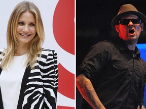This file photo combination shows Cameron Diaz (left) and musician Benji Madden.