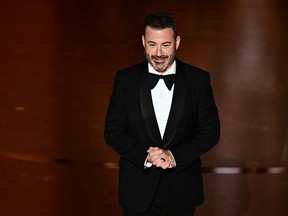 Jimmy Kimmel speaks onstage during the 96th annual Oscars on Sunday, March 10, 2024, in Los Angeles.