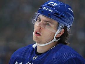 Maple Leafs' Matthews Knies is quickly on the mend after leaving a game against the Boston Bruins with an undisclosed injury.