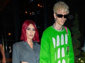 Megan Fox and Machine Gun Kelly are seen out in New York City in September 2023.