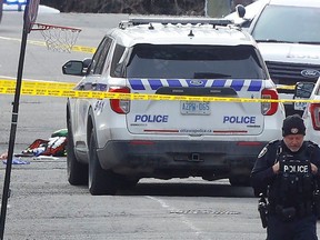 A file photo from the scene of a police-involved shooting on Avondale Avenue in Westboro on March 22.