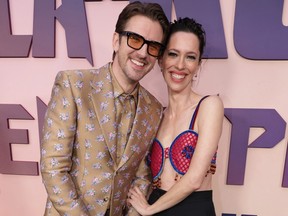 Dan Stevens and Rebecca Hall seen at the premiere for "Godzilla X Kong: The New Empire" in Los Angeles.