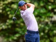 Rory McIlroy of Northern Ireland hits a tee shot on the sixth hole during the final round of the RBC Heritage.