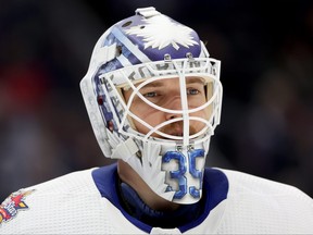 Maple Leafs goaltender Ilya Samsonov has endured a lot this NHL season.
