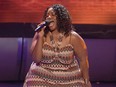 Mandisa performs on "American Idol."