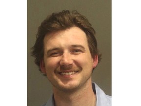 This photo released by the Metro Nashville Police Department shows country music artist Morgan Wallen after his arrest this week.