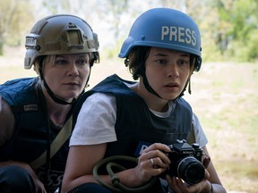 Kirsten Dunst and Cailee Spaeny in Civil War.