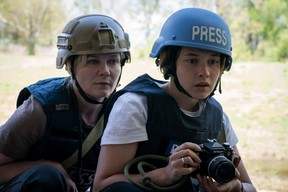 Kirsten Dunst and Cailee Spaeny in Civil War.