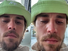 Justin Bieber sparked fan worry after posting a photo of himself crying to his Instagram.