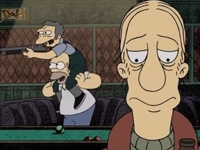 The Simpsons killed off Larry the Barfly in Sunday night's episode.