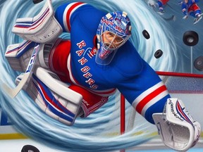 Rogers Sportsnet used an AI-generated image of Rangers goalie Igor Shesterkin on Thursday.
