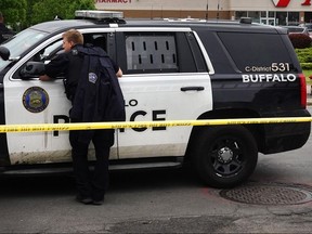 A 14-year-old girl was shot dead and five other teens were injured outside of a house party in Buffalo, N.Y., blocks away from a supermarket that was the site of a 2022 mass shooting, police say.