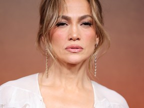 Jennifer Lopez poses during the 'Atlas' Mexico City Fan Event at Plaza Toreo Parque Central on May 21, 2024 in Naucalpan de Juarez, Mexico.