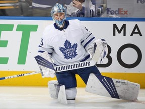 Maple Leafs goalie Joseph Woll dealt with several injuries this season.