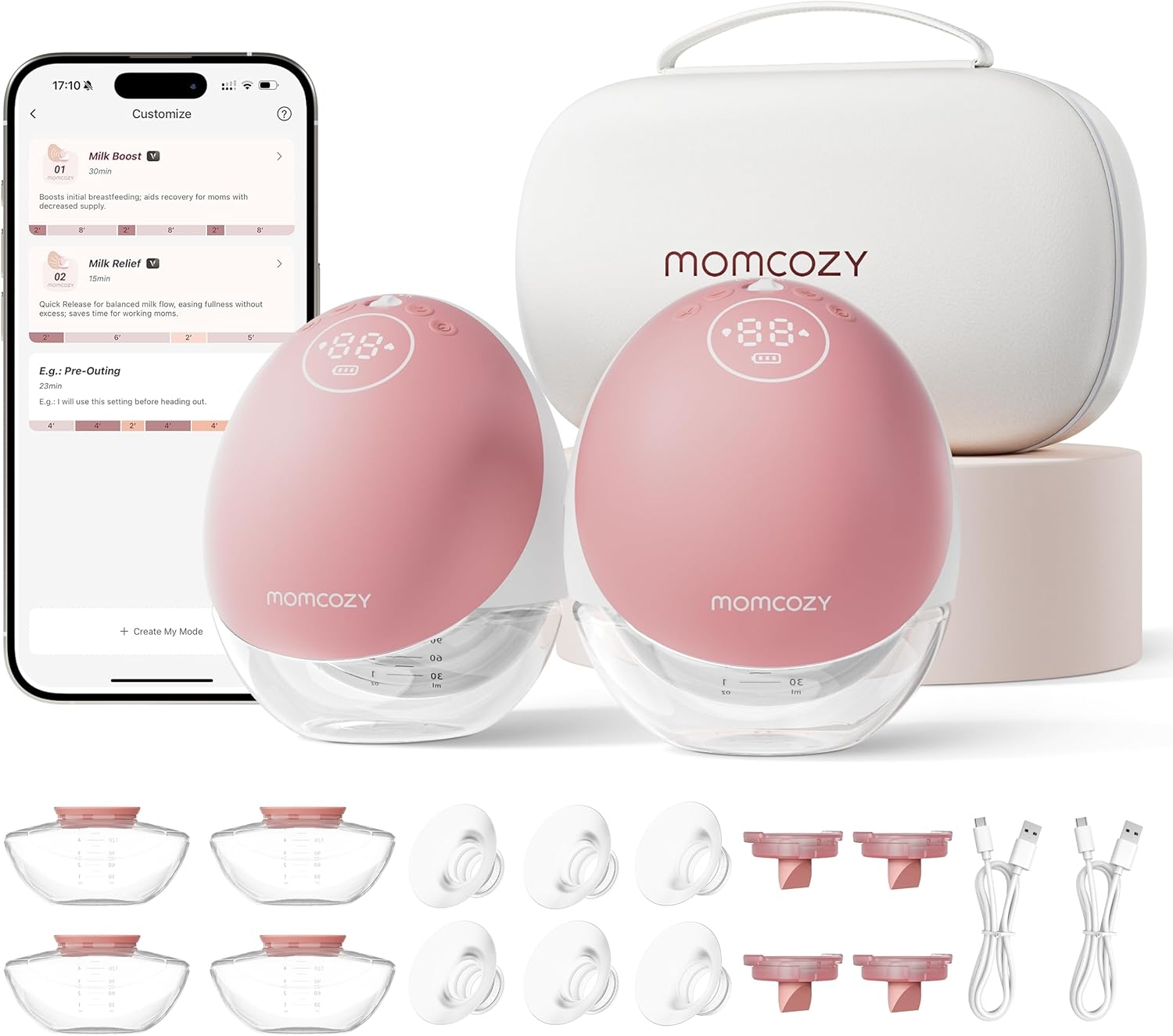  Momcozy Hands Free Breast Pump.
