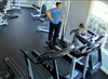The workout was captured on surveillance video which shows Gregor continually increasing the treadmill's speed, causing his son to fall off off it face-first about six times.