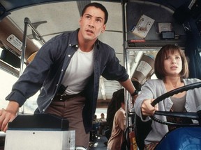 Keanu Reeves and Sandra Bullock starred together in 1994's Speed.