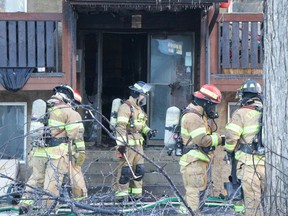 An overnight fire inside an apartment building located at 107 Street and 79 Avenue involved a seven-hour standoff with a barricaded man and police on Thursday evening in Edmonton.