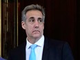 Former Trump attorney, Michael Cohen, departs his home for Manhattan Criminal Court for the trial of former U.S. President Donald Trump for allegedly covering up hush money payments linked to extramarital affairs in New York City, on May 14, 2024.