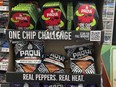 Paqui One Chip Challenge chips are displayed at a 7-Eleven store in Boston, Thursday, Sept. 7, 2023, before they were removed the following day.