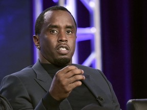 FILE -Sean 'Diddy' Combs participates in "The Four" panel during the FOX Television Critics Association Winter Press Tour in Pasadena, Calif., Jan. 4, 2018. A former model accused Combs of sexually assaulting her at his New York City recording studio in 2003 in a lawsuit filed Tuesday, May 21, 2024, the latest in a series of allegations against the embattled hip-hop mogul.