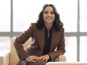 Julia Louis-Dreyfus poses for a portrait to promote the film "You Hurt My Feelings" on Thursday, May 11, 2023, at the Pacific Design Center in West Hollywood, Calif.
