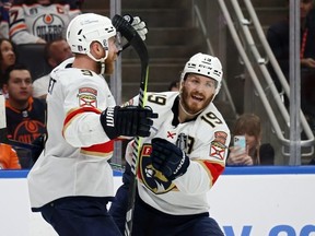 Panthers’ Sam Bennett (left) and Matthew Tkachuk have been stars in the team’s Stanley Cup run.