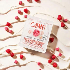 OHME! x Yoggu Yogurt Freeze-Dried Vegan Yogurt Crunch Raspberry