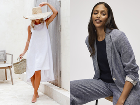 womens linen clothing canada